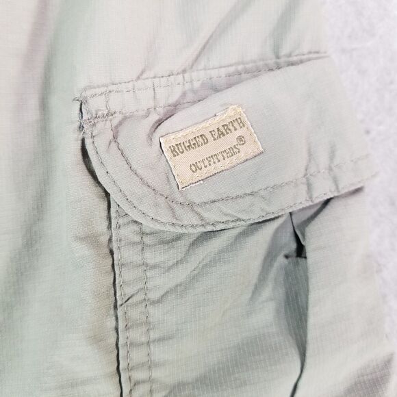 Rugged Earth cargo pants shorts combo convertible men's medium green lightweight - Picture 13 of 15